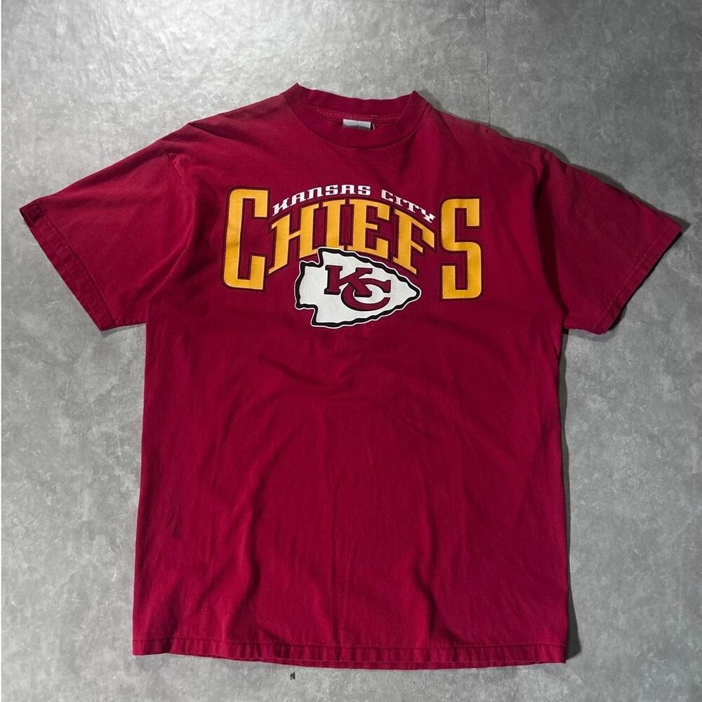 90's Vintage Kansas City Chiefs Red T-Shirt -XL